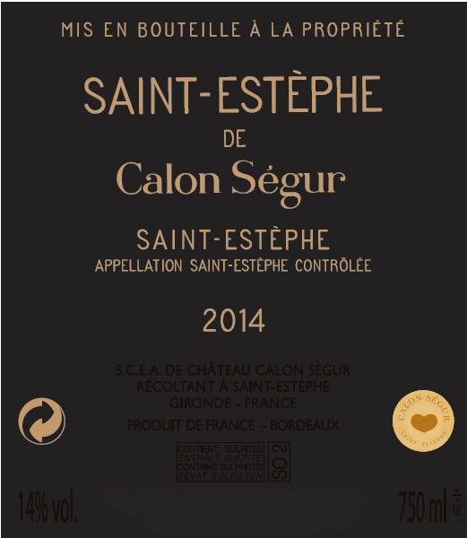 Saint - Estèphe De Calon Ségur