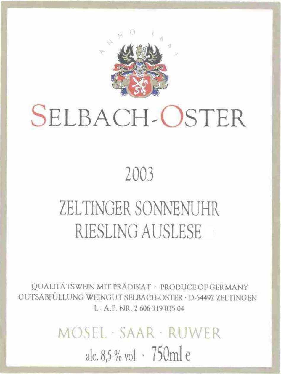 Zeltinger Sonnenhuhr