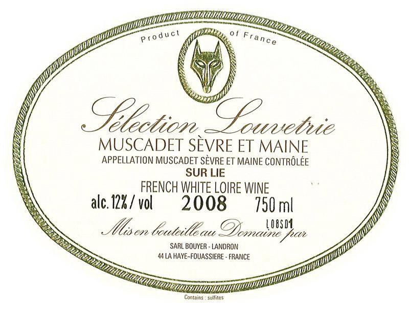 Selection Louvetrie Muscadet Sevre Et Maine Sur Lie