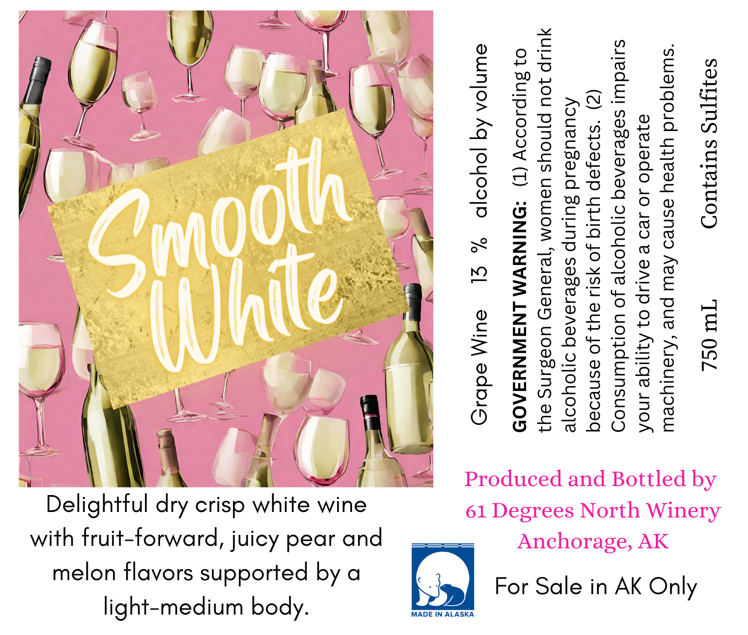 Smooth White Grape Wine