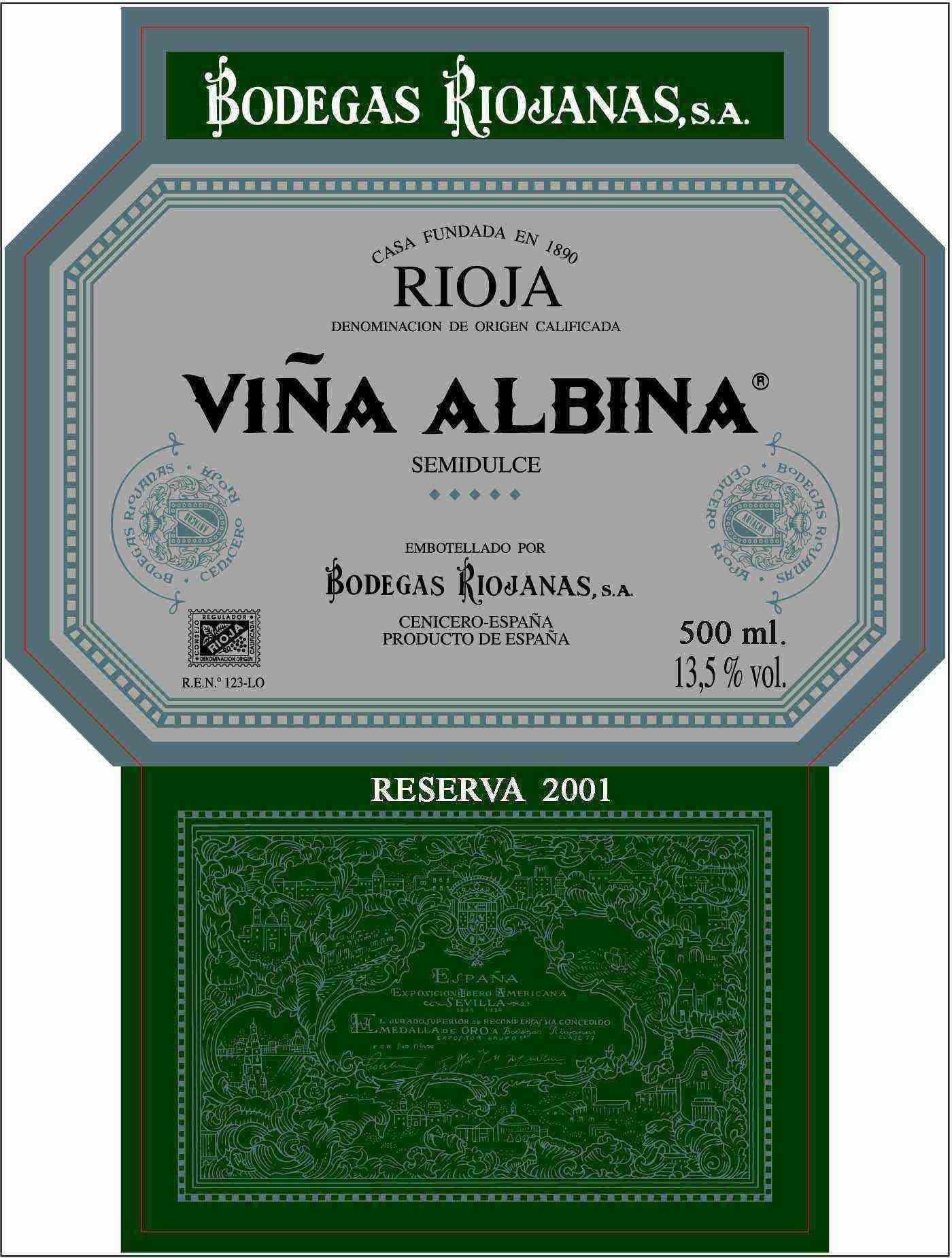 Vina Albina Semidulce Reserva