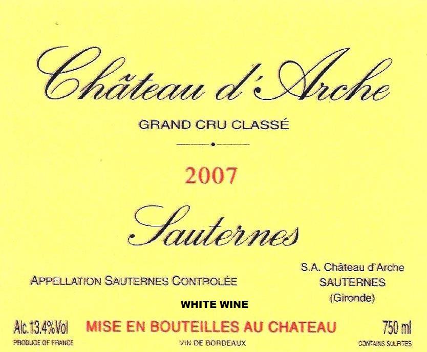 Château D'arche Sauternes