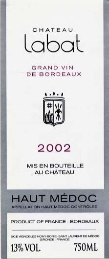 Labat Grand Vin De Bordeaux