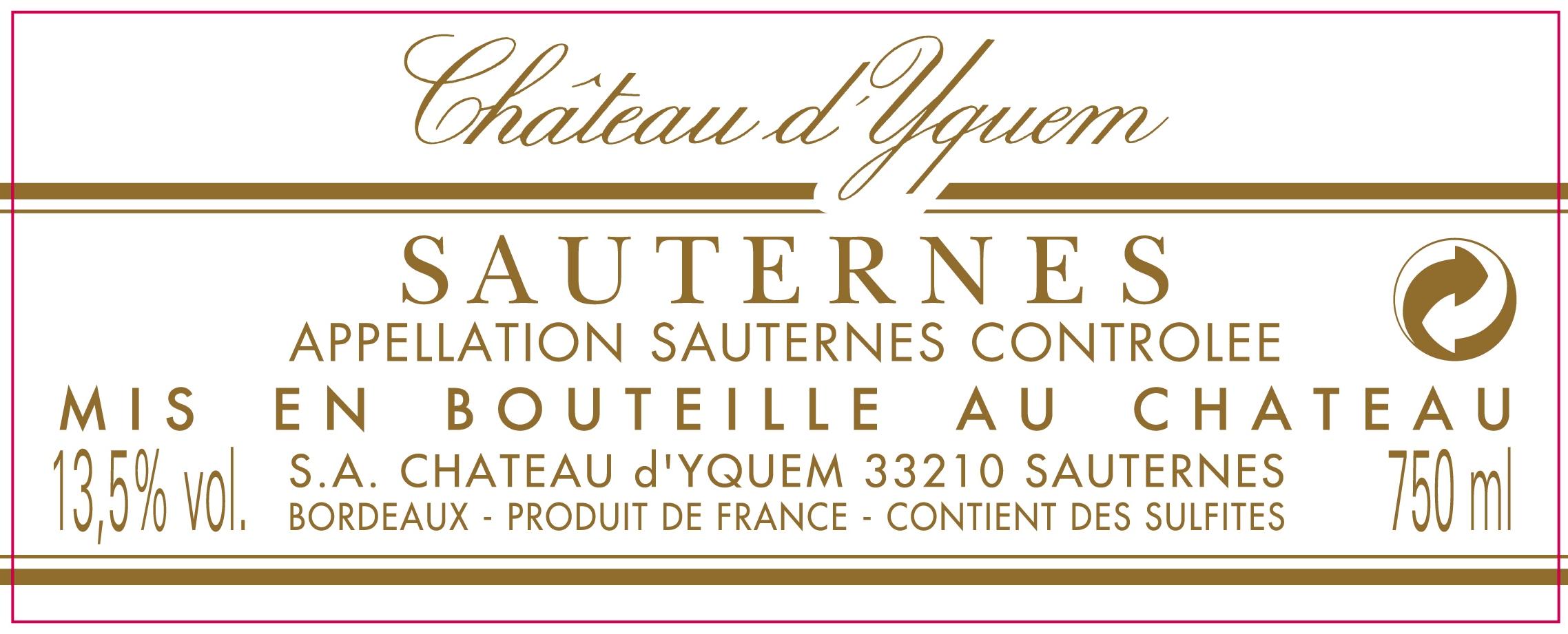Chateau D'yquem Sauternes