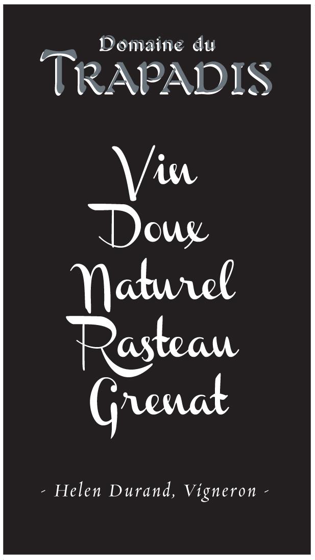 Vin Doux Naturel Rasteau Grenat