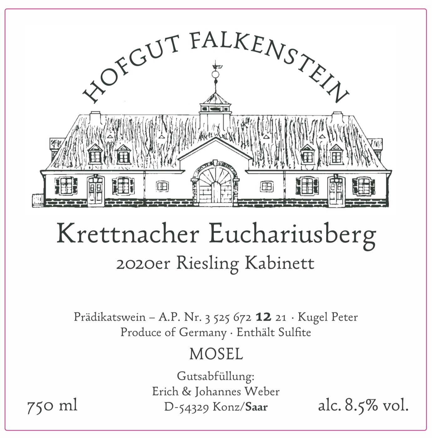 Krettnacher Euchariusberg Riesling Kabinett Kugel Peter