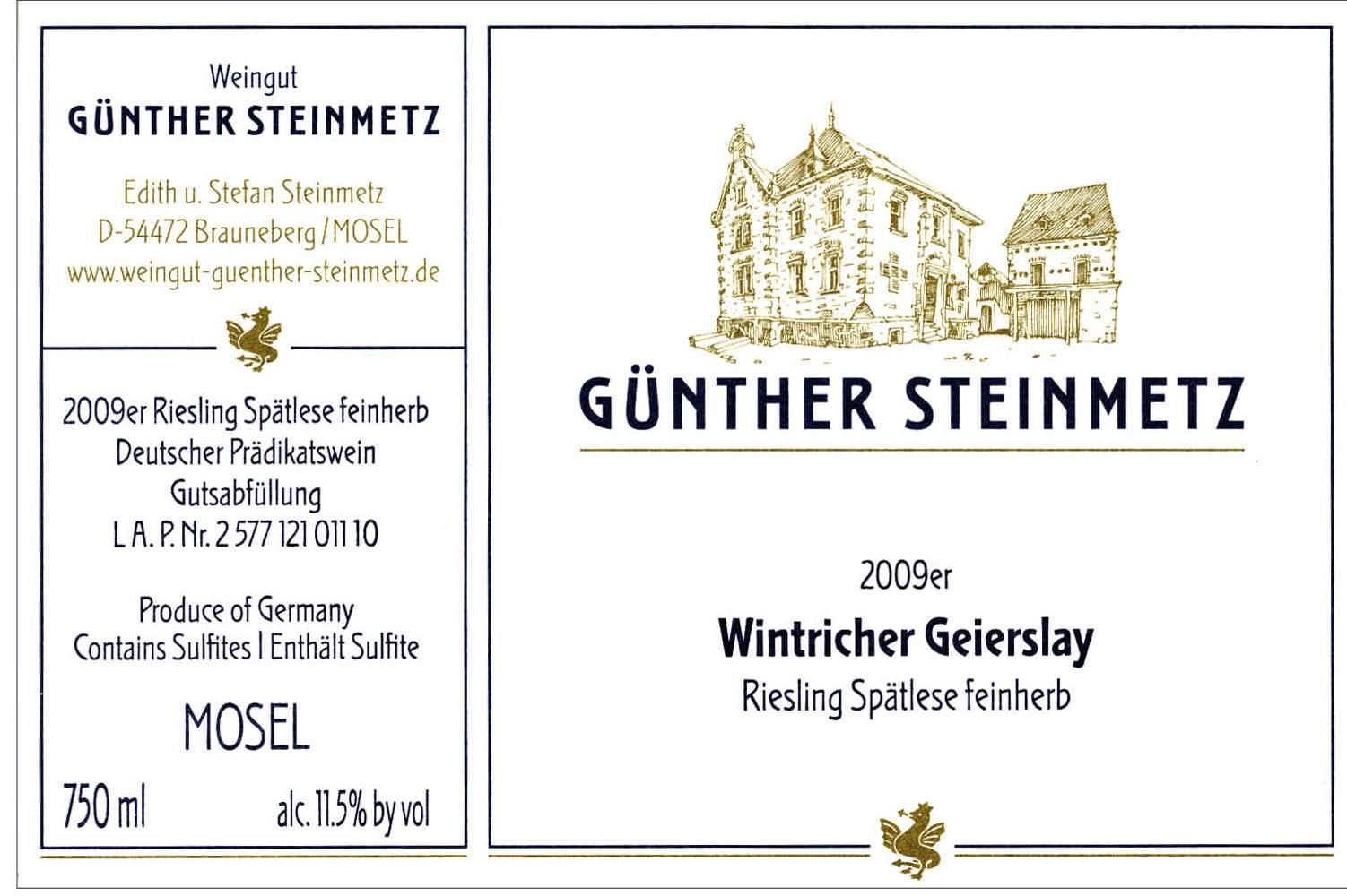 Wintricher Geierslay Spatlese Feinherb