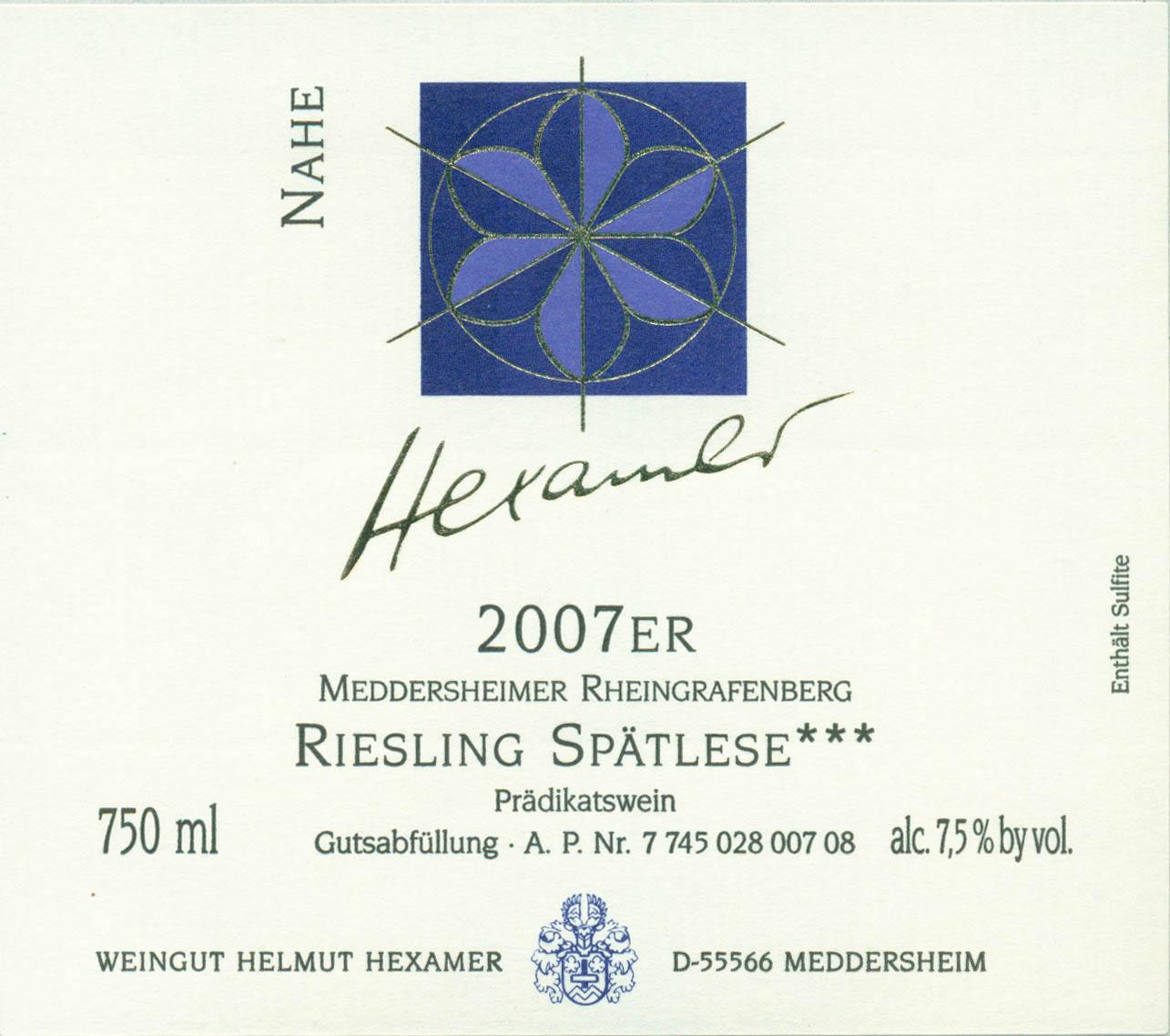 Meddersheimer Spatlese ***