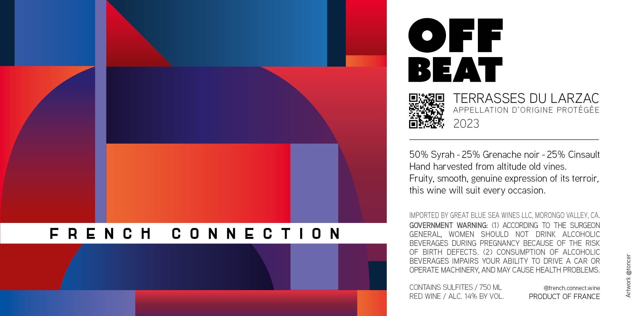 Off Beat 750 Red Wine