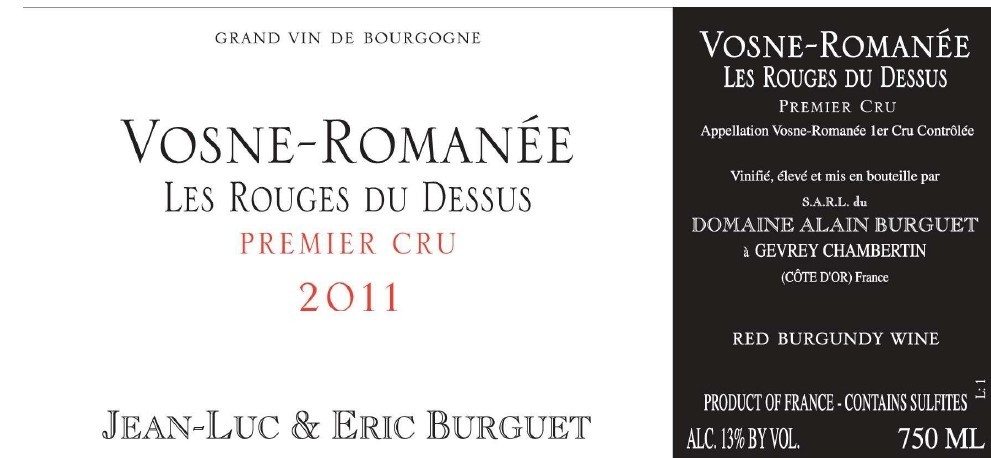 Vosne - Romanee 1er Cru Les Rouges Du Dessus