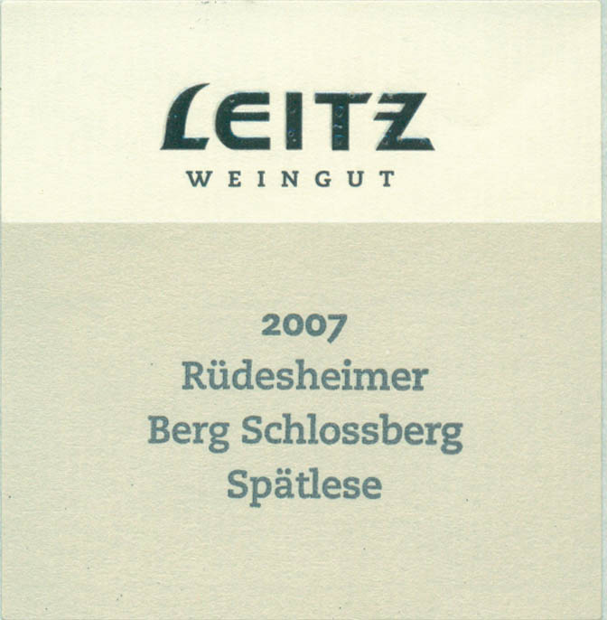 Rudesheimer Berg Schlossberg Spatlese