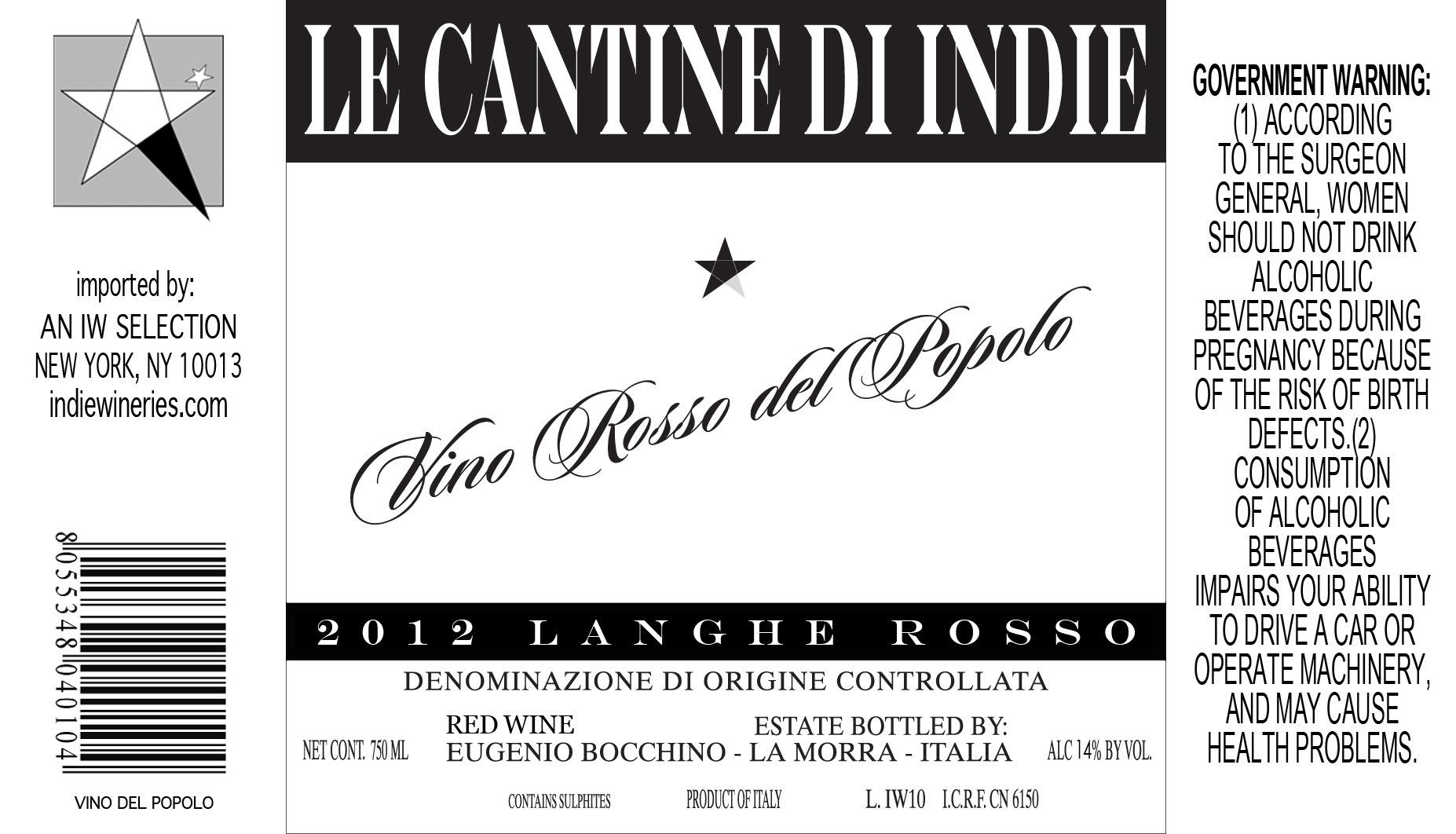 Vino Rosso Del Popolo