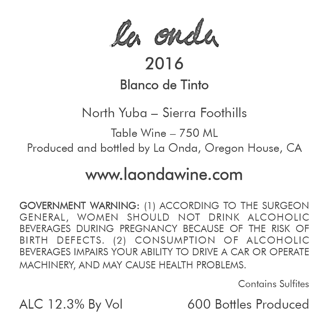 Blanco De Tinto