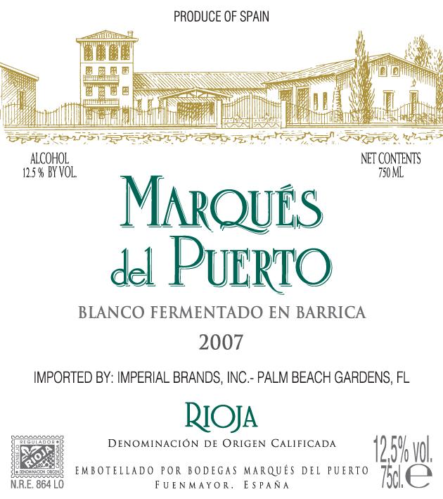 Blanco Fementado En Barrica