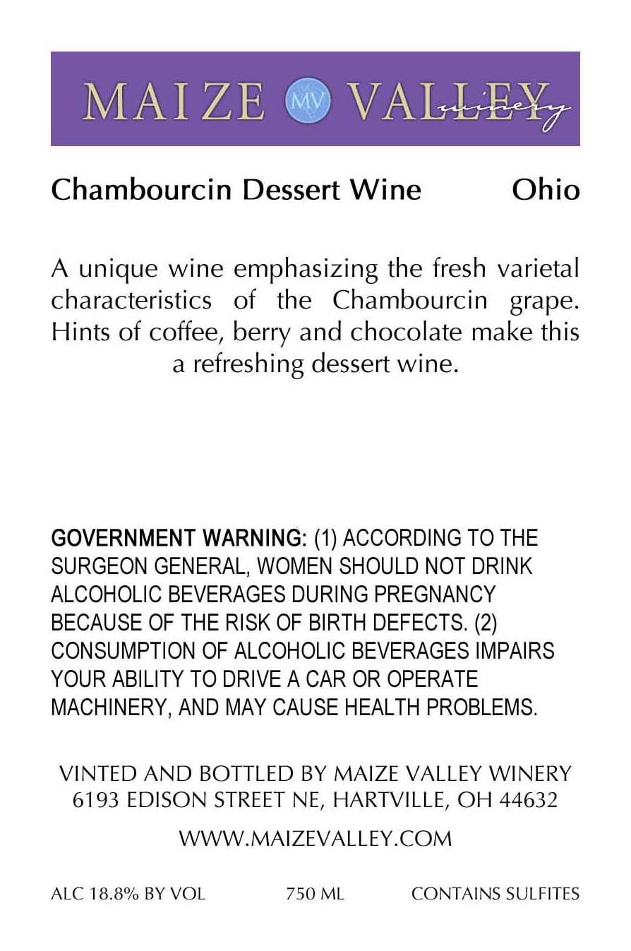 Chambourcin Dessert Wine