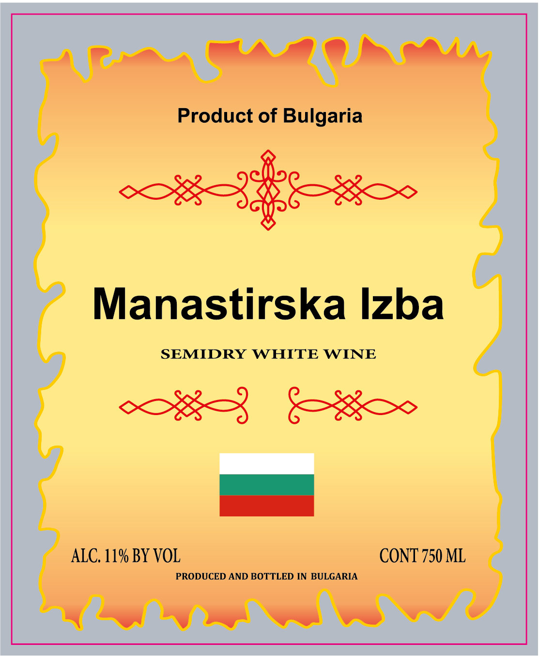 Manastirska Izba Semidry White Wine