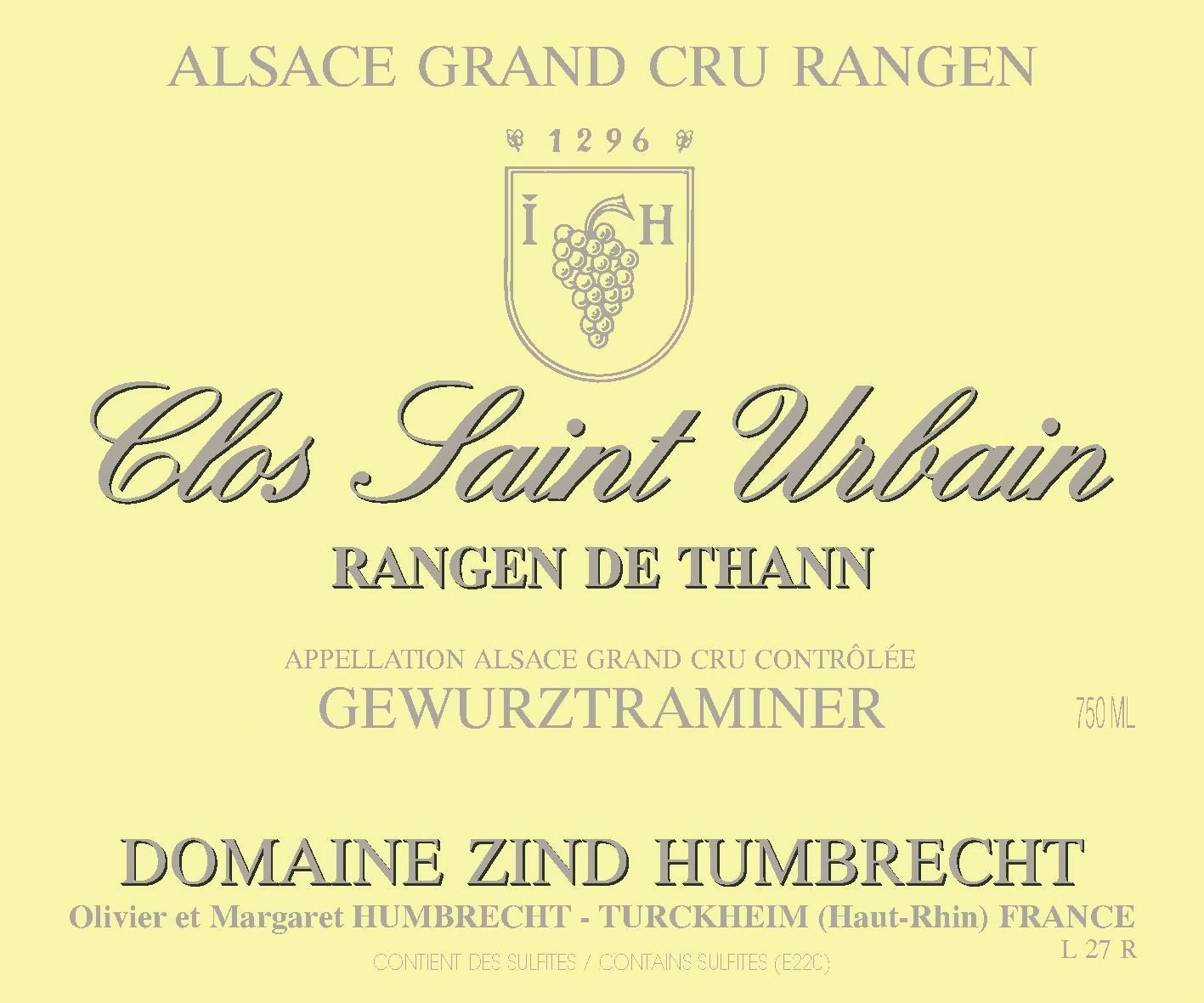 Clos Saint Urbain Rangen De Thann