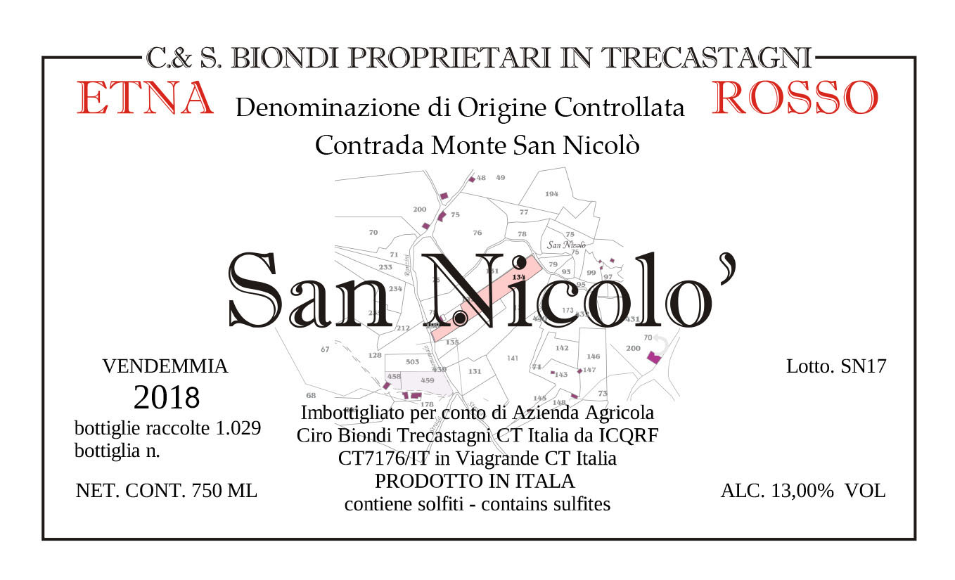 San Nicolò Etna Rosso