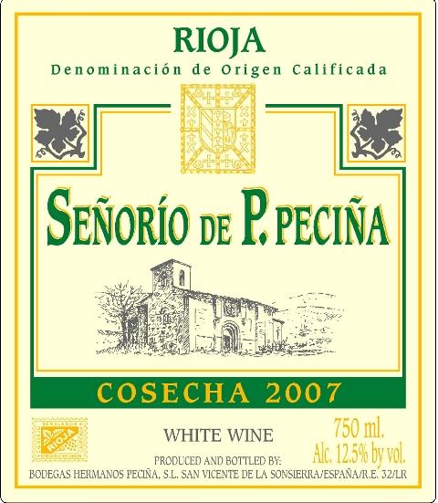 Señorio De P. Peciña Cosecha Rioja White Wine