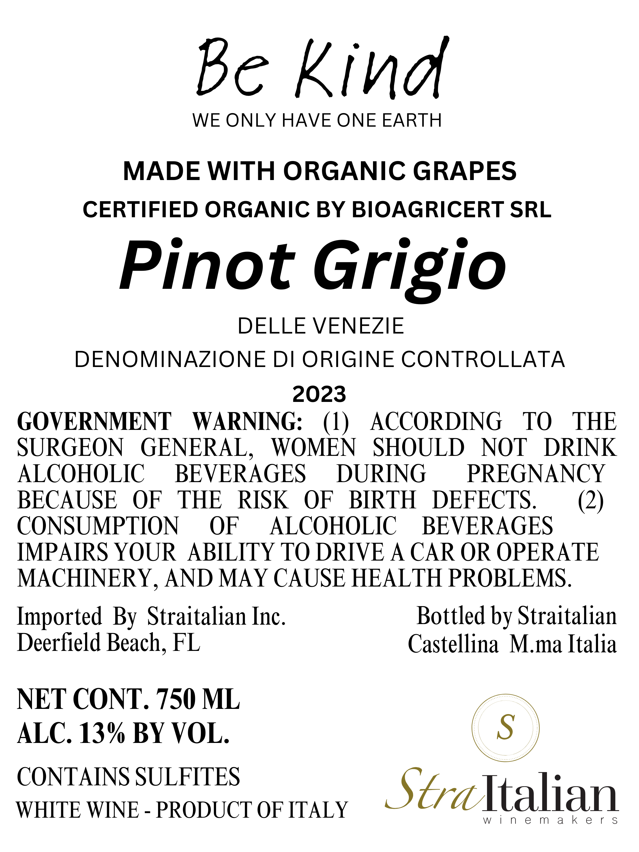 Pinot Grigio Be Kind
