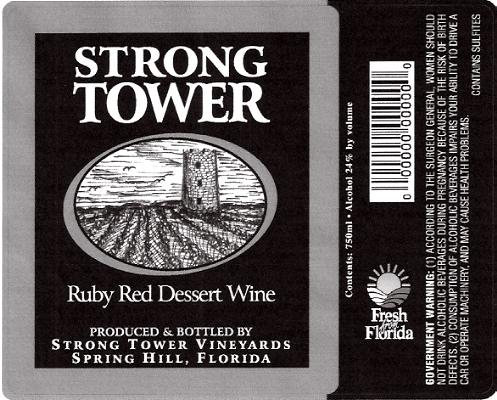 Ruby Red Dessert Wine