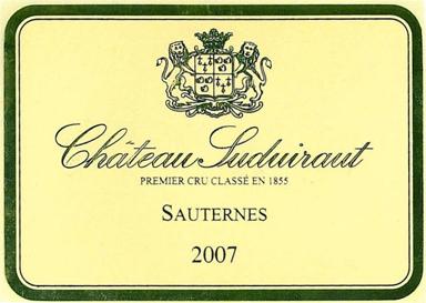 Premier Cru Classé En 1855 Sauternes 2007