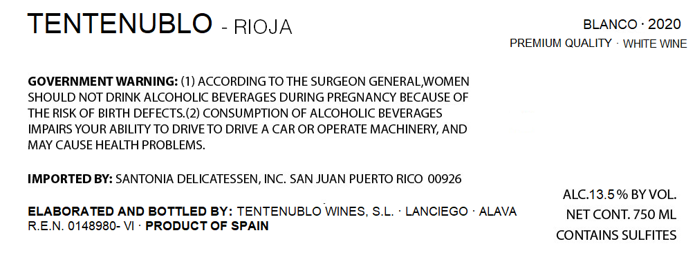 Tentenublo Rioja