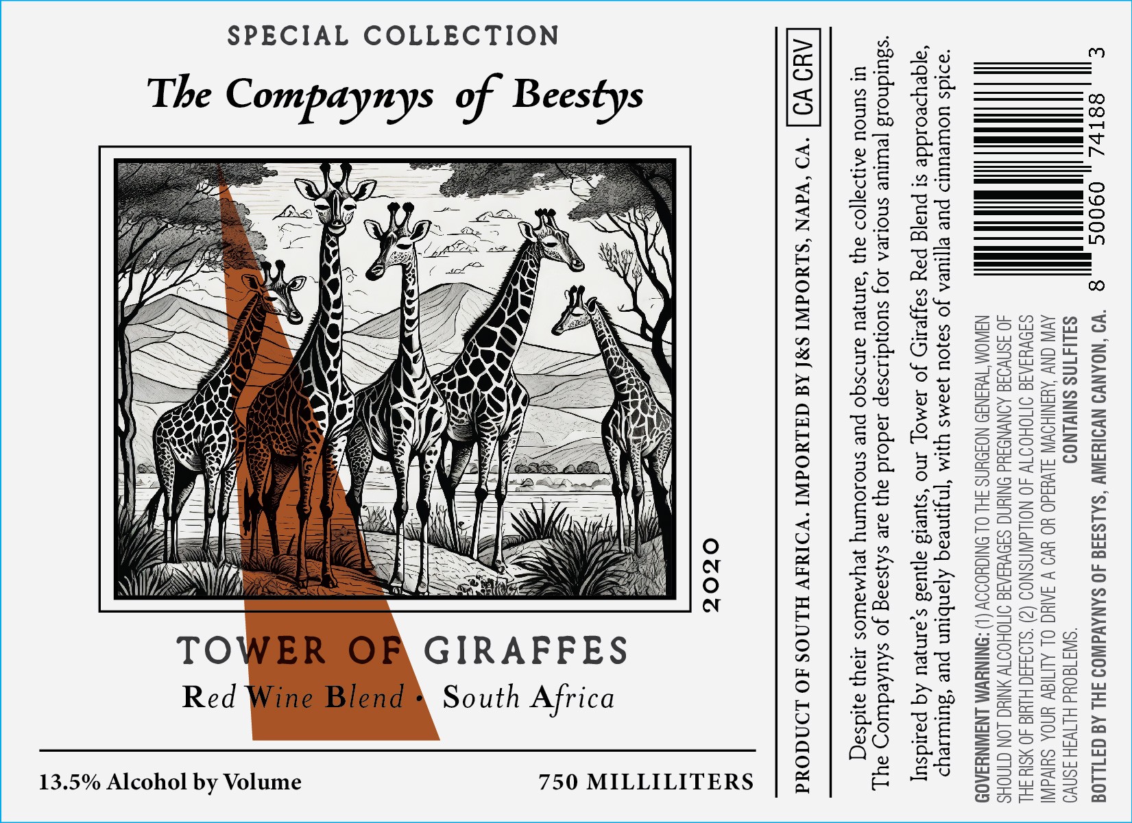 Tower Of Giraffes Red Wine Blend
