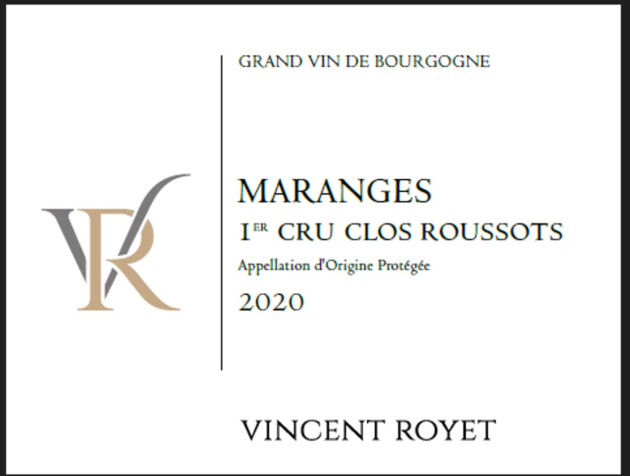 Maranges 1er Cru Clos Roussots