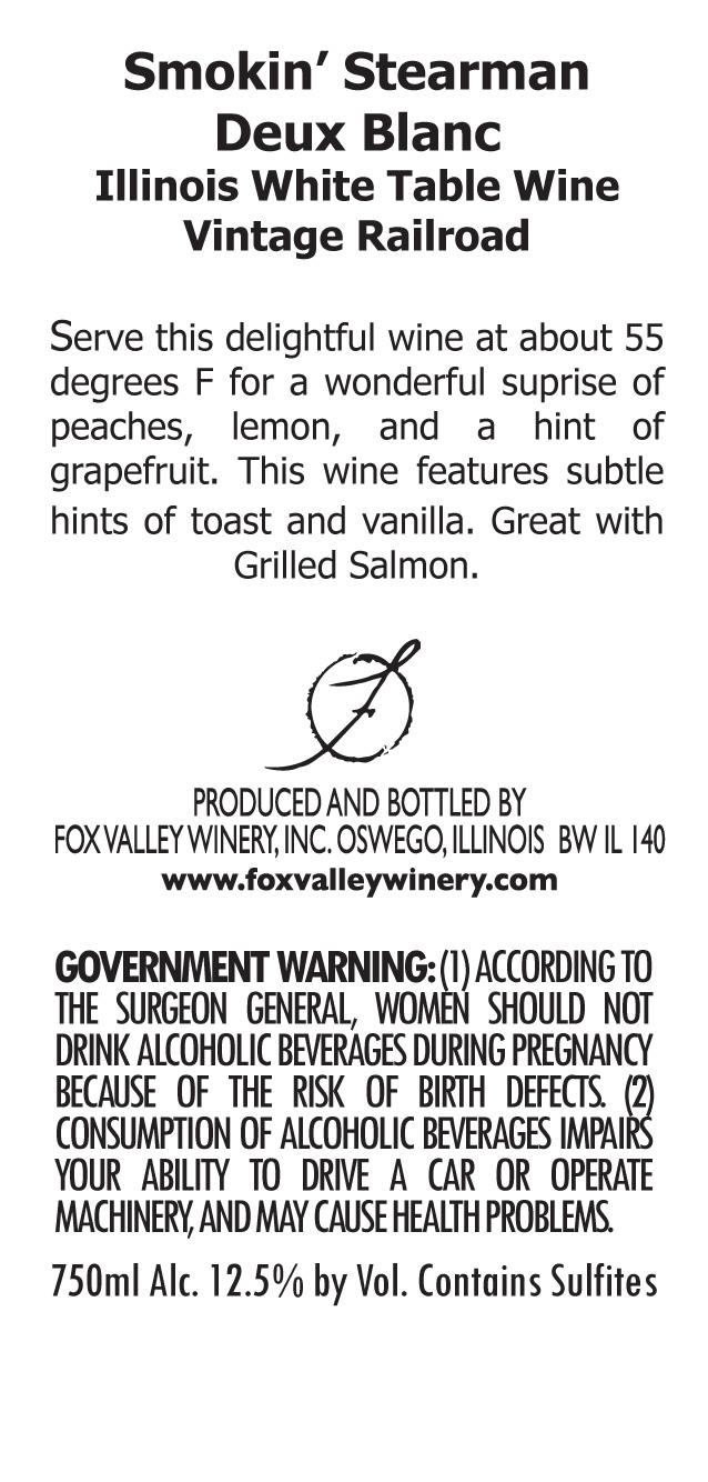 Smokin’ Stearman Deux Blanc