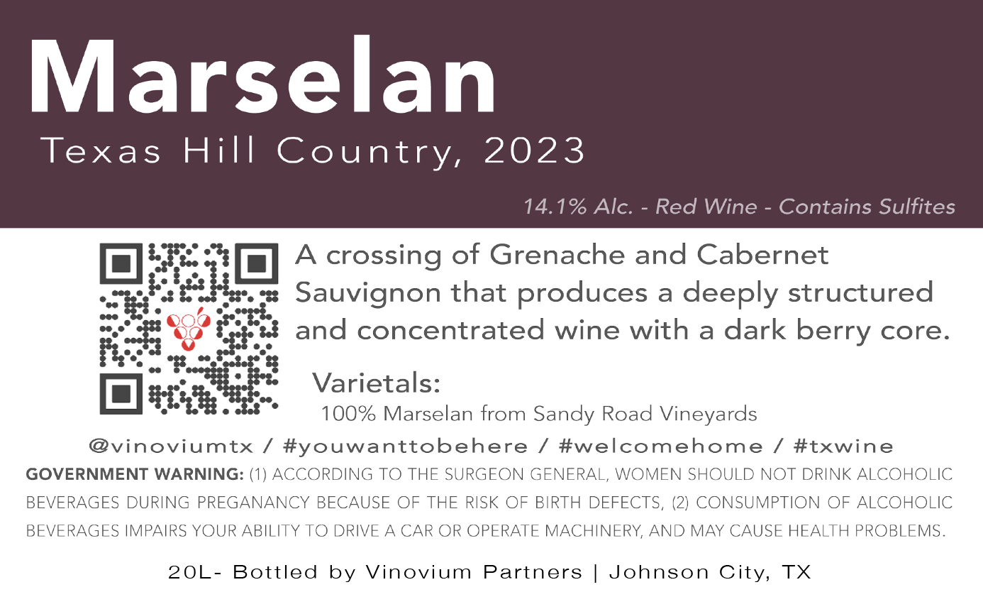 Marselan Texas Hill Country