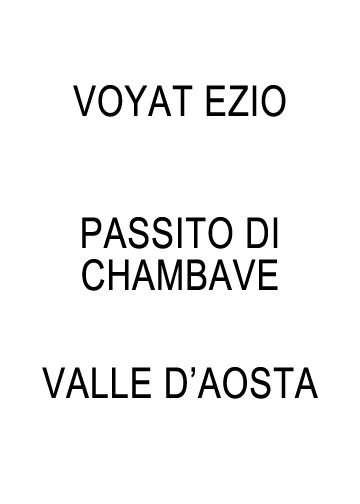 Passito Di Chambave