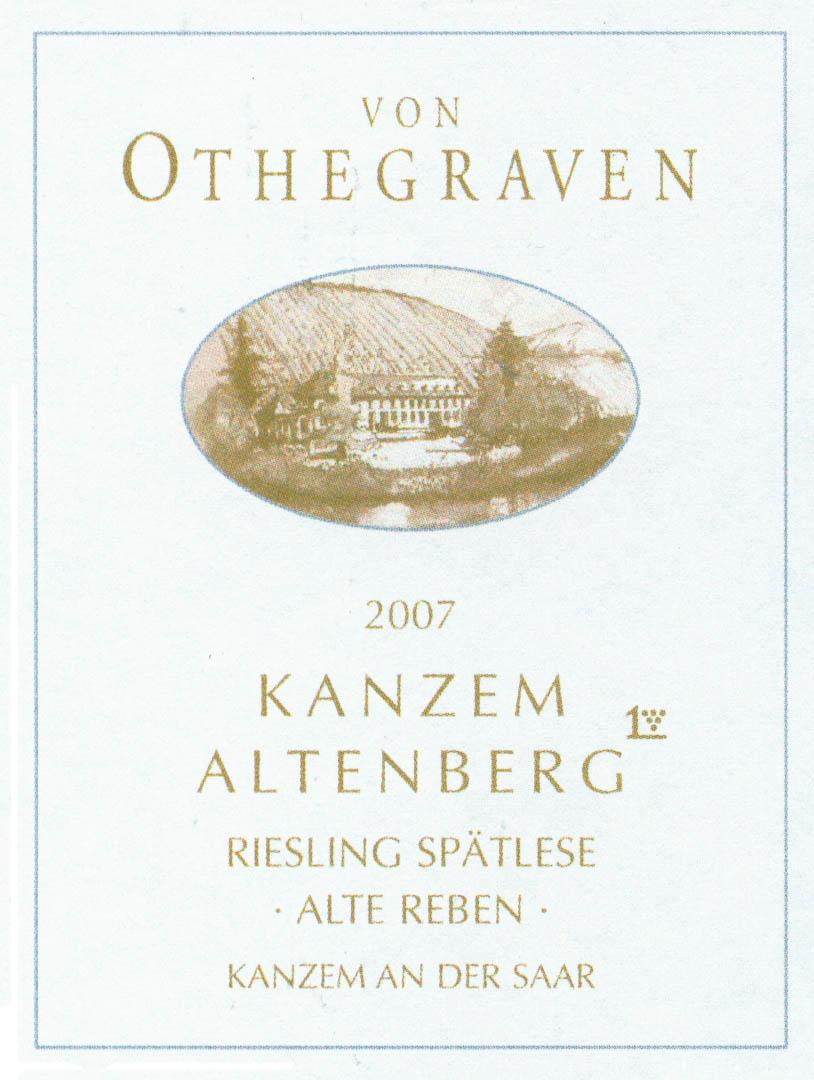 Kanzem Altenberg Spatlese Alte Reben