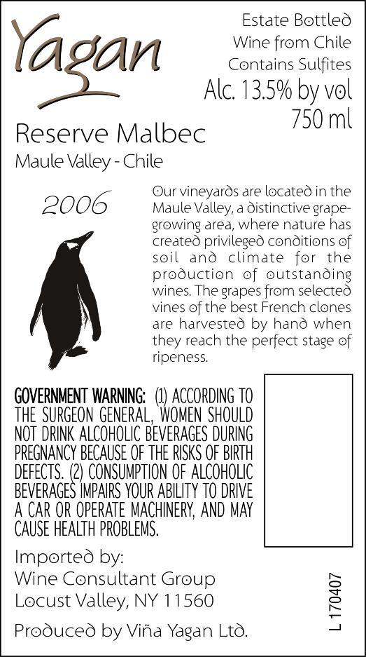 Reserve Malbec