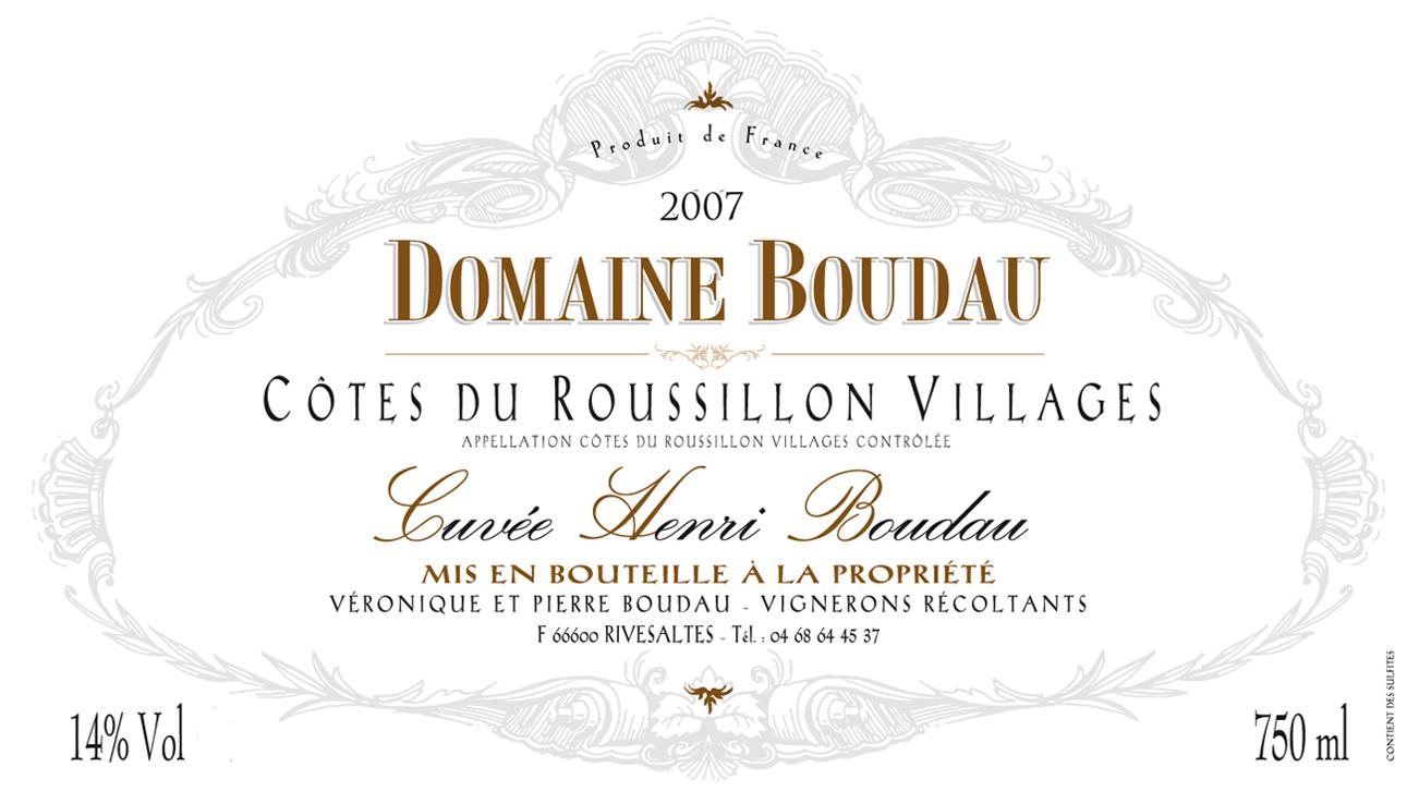 Cuvee Henri Boudau