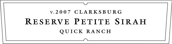 Reserve Petite Sirah