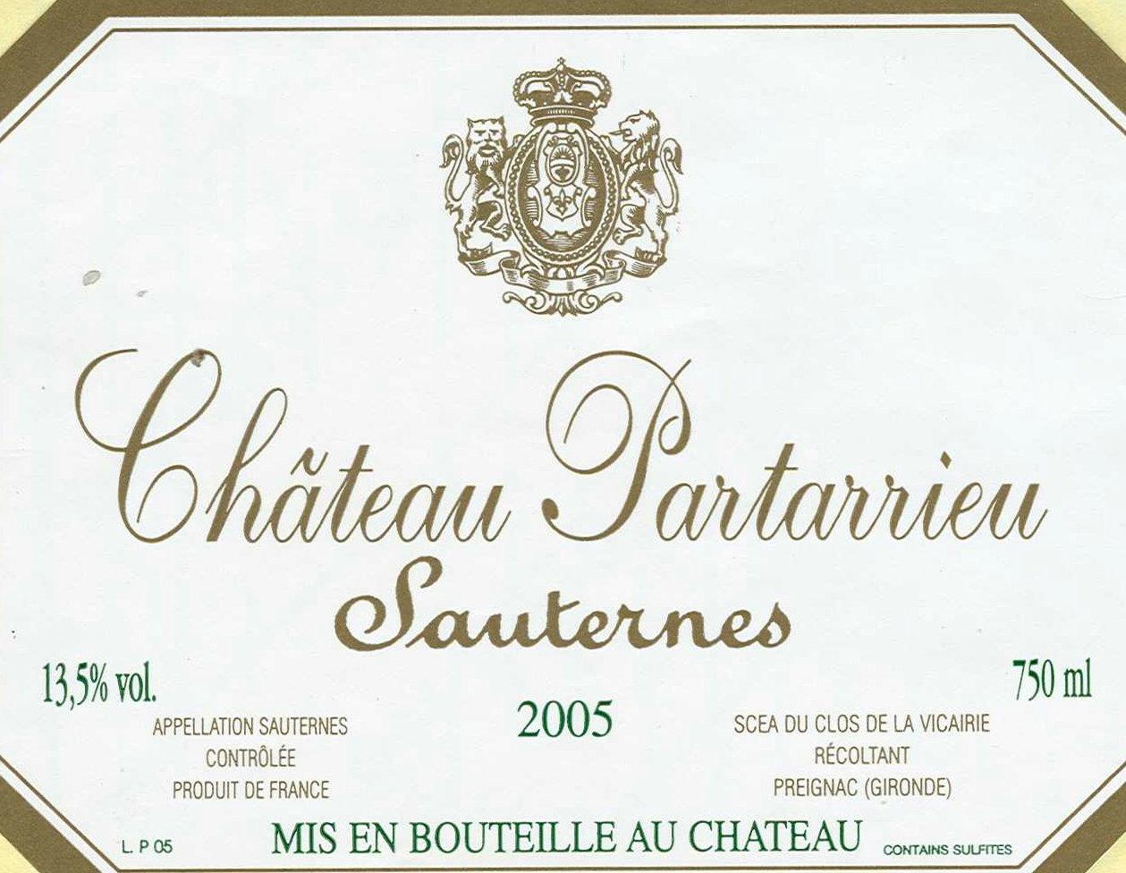 Château Partarria Sauternes