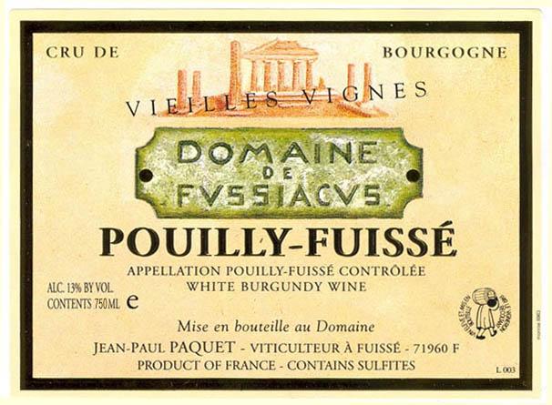 Aoc Pouilly-Fuisse White Wine