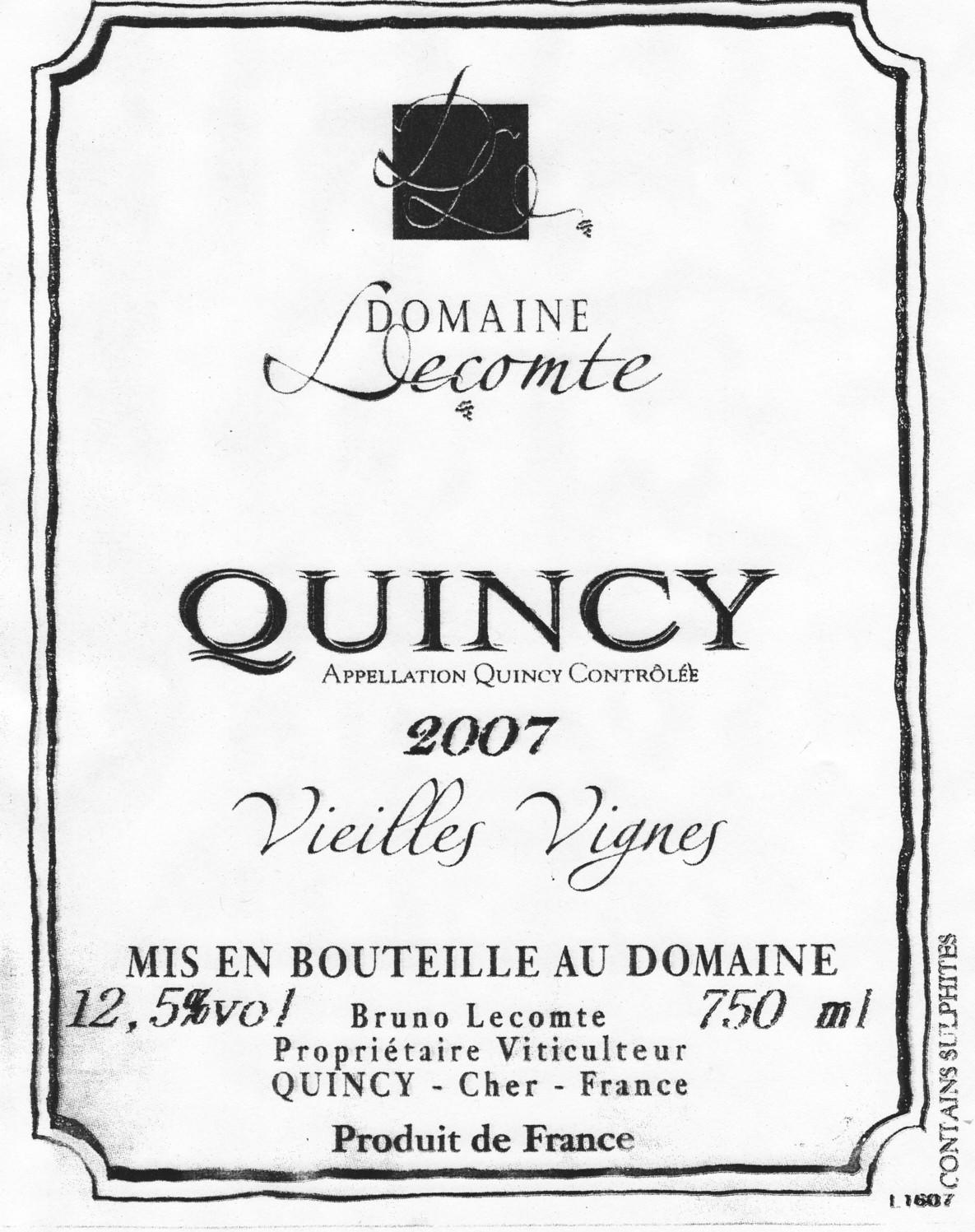 Quincy Vieilles Vignes