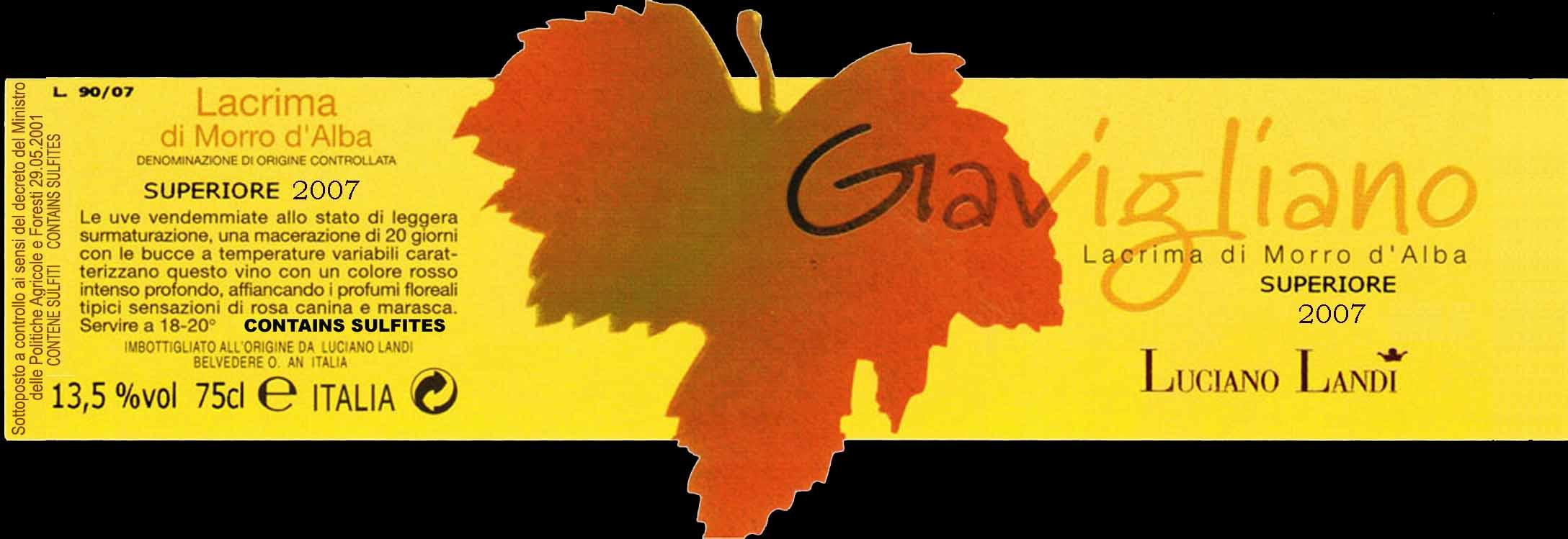 Lacrima Di Morro D'alba Superiore