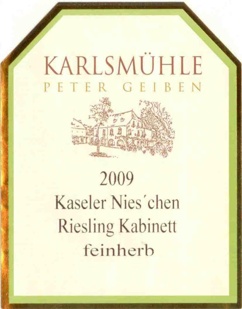 Kaseler Nies'chen Riesling Kabinett feinherb