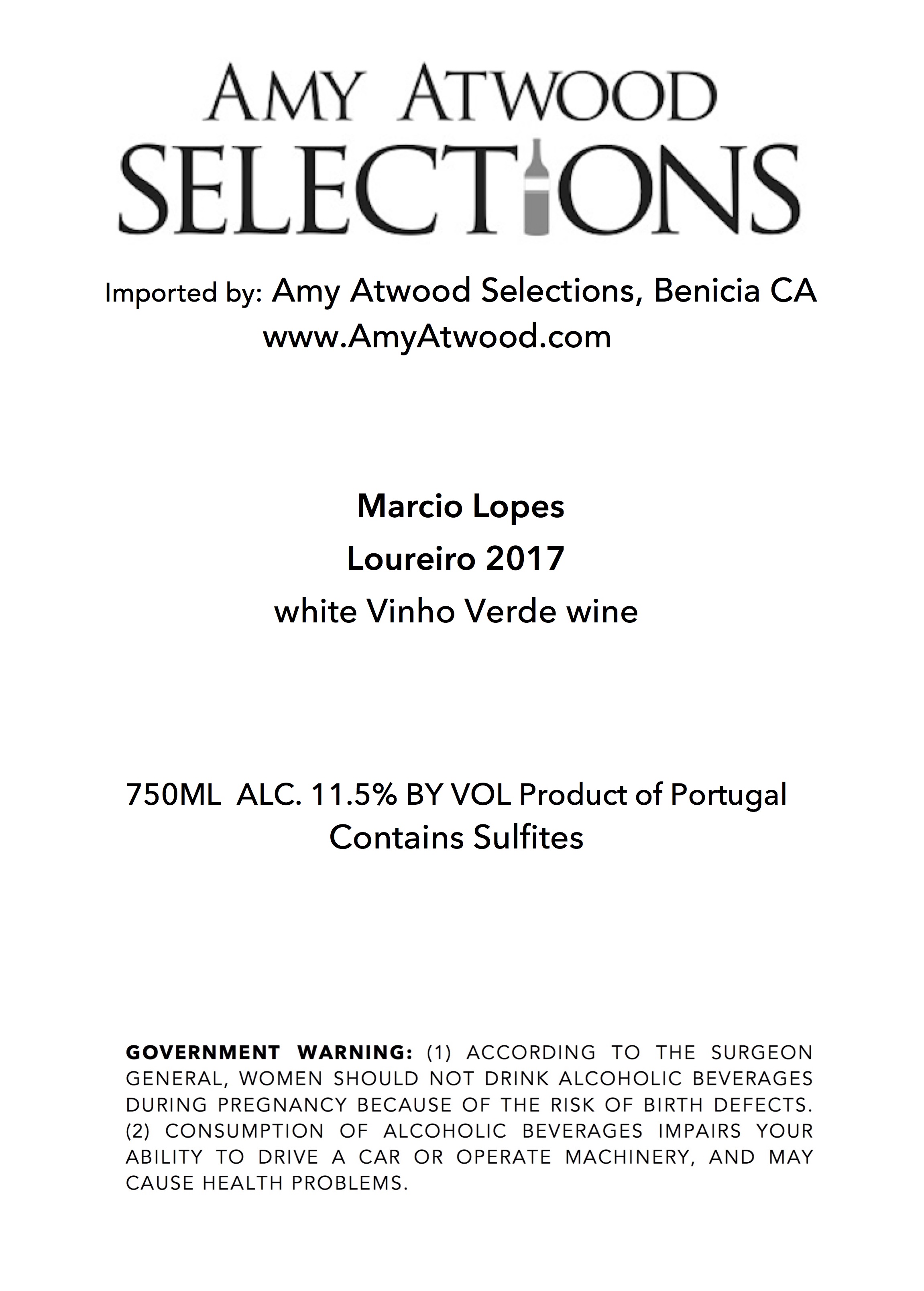 Amy Atwood Selections Vinho Verde