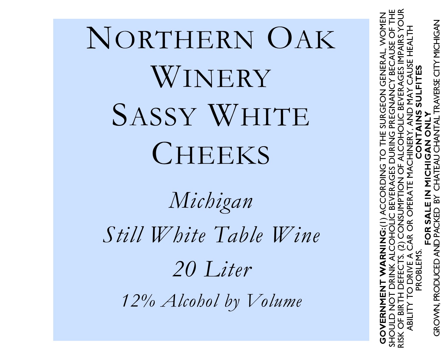 Sassy White Cheeks