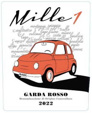 Mille 1 Garda Rosso Denominazione Di Origene Controllata 2022