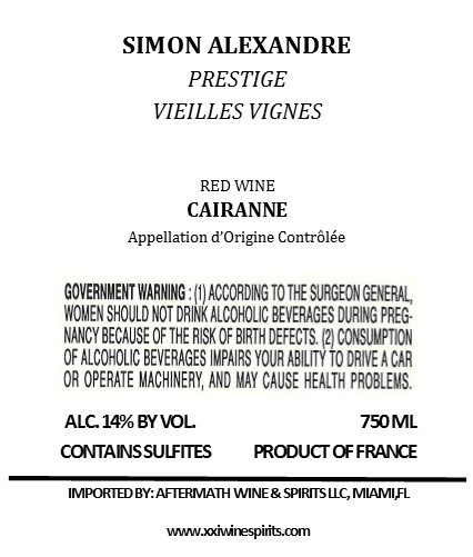 Prestige Vieilles Vignes