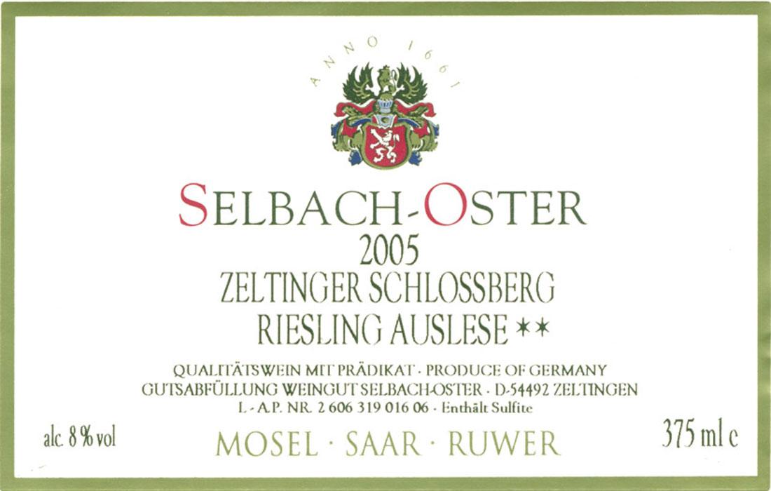 Zeltinger Schlossberg Auslese**