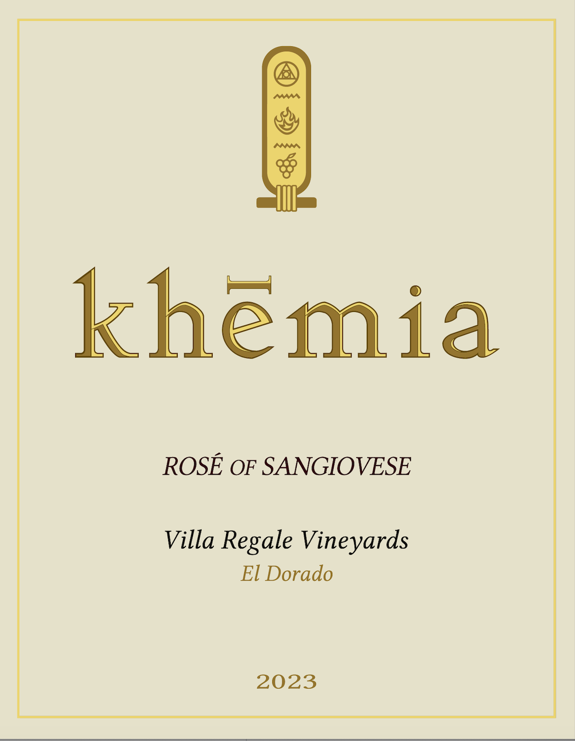 Dort Hal Khēmia  Sangiovese Rosé