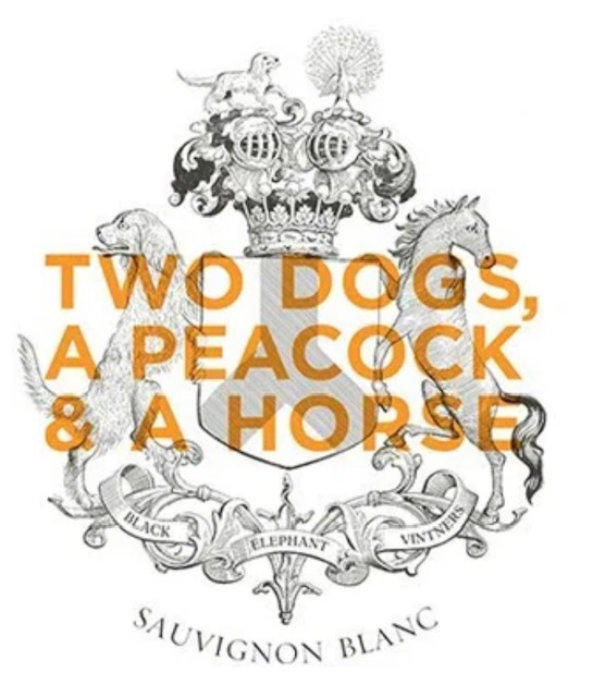Two Dogs, A Peacock & A Horse