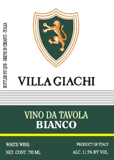 Villa Giachi Vino Bianco