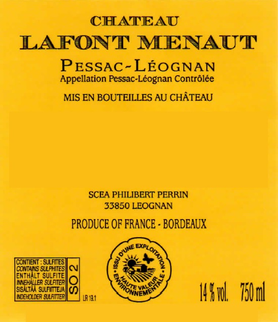 Lafont Menaut Pessac - Léognan